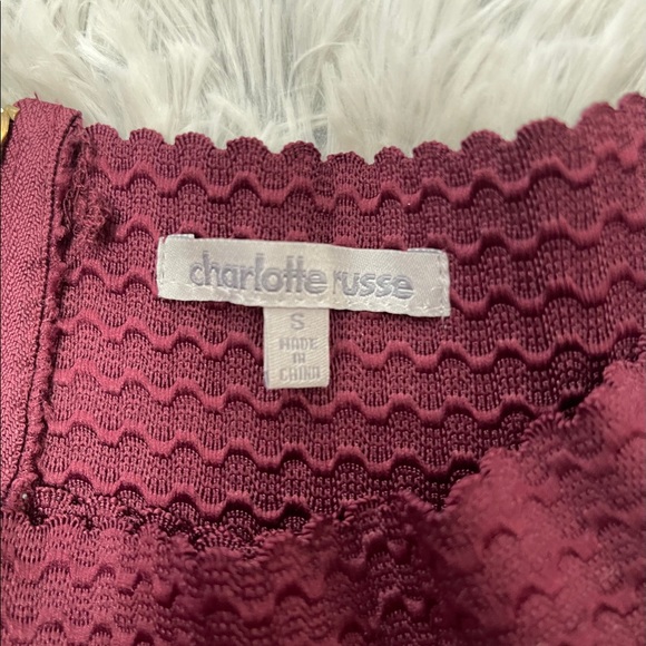 Charlotte Russe high waist Structured A line skirt - Picture 3 of 5